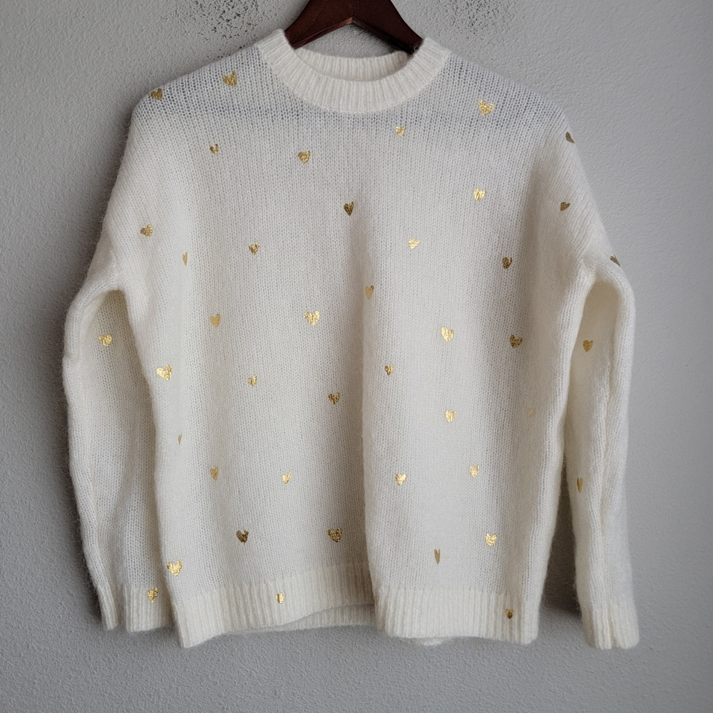 Sezane Cinta Jumper in Hearts size M - Picture 4 of 9
